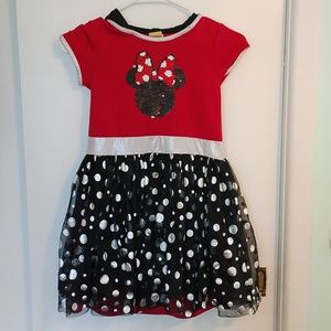 Disney Dress with sequin Minnie Mouse size 7/8